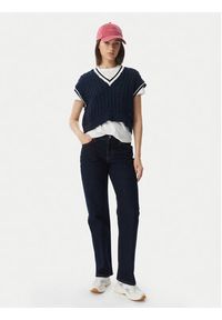Tommy Jeans Sweter DW0DW22927 Granatowy Regular Fit. Kolor: niebieski. Materiał: bawełna #2
