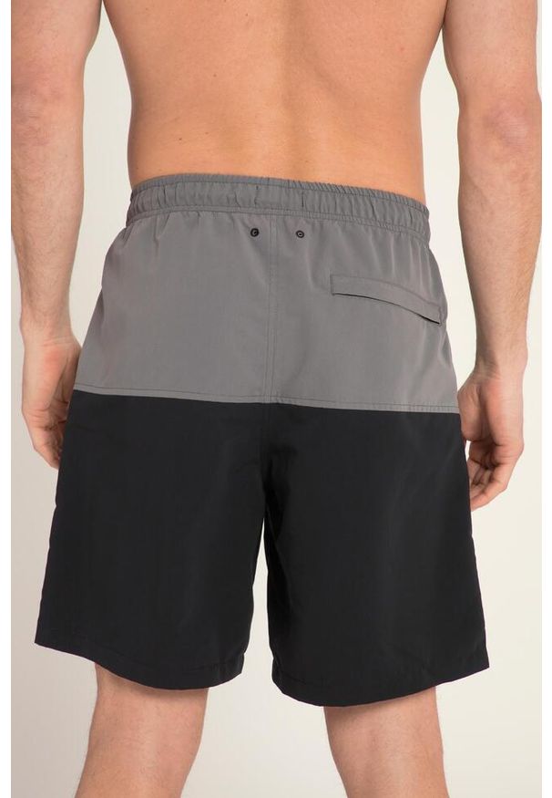 JAY-PI - Męskie Kąpielówki beachwear elastyczny pas do rozm. 7XL. Kolekcja: plus size. Kolor: czarny. Materiał: poliester, materiał