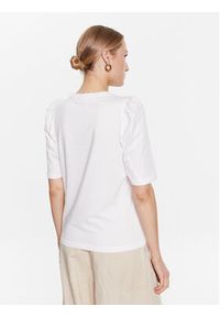 Moss Copenhagen T-Shirt Tiffa 17329 Biały Regular Fit. Kolor: biały. Materiał: bawełna #5