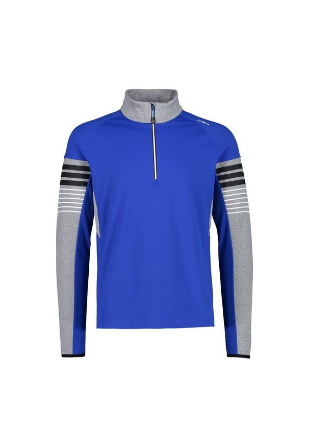Golf męski narciarski CMP 31L0457. Okazja: na co dzień. Typ kołnierza: golf. Kolor: niebieski. Styl: sportowy, casual. Sport: narciarstwo, golf