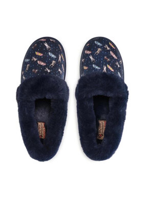 skechers - Skechers Kapcie BOBS Movie Night 113486/NVMT Granatowy. Kolor: niebieski. Materiał: materiał