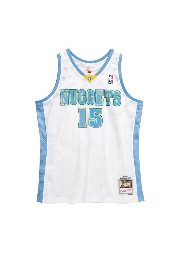 Mitchell & Ness - Koszulka NBA Denver Nuggets Carmelo Anthony. Kolor: biały. Sport: koszykówka