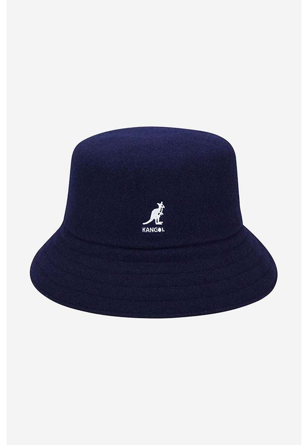 Kangol kapelusz wełniany Wool Lahinch kolor granatowy wełniany K3191ST.NAVY-NAVY. Kolor: niebieski. Materiał: wełna
