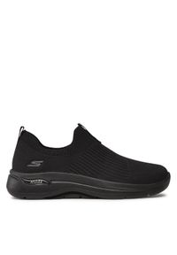 skechers - Skechers Sneakersy Go Walk Arch Fit Iconic 124409/BBK Czarny. Kolor: czarny. Materiał: materiał #1