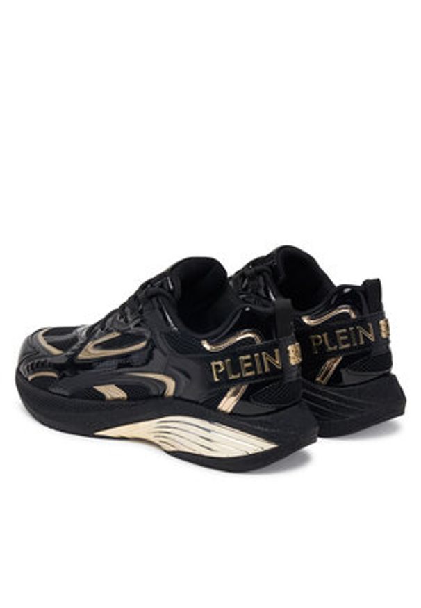 Plein Sport Sneakersy FAES USC0848 STE003N Czarny. Kolor: czarny. Materiał: materiał