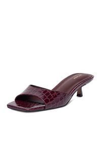 DeeZee Klapki CEO-TS6253-01 Bordowy. Kolor: czerwony. Materiał: materiał #6