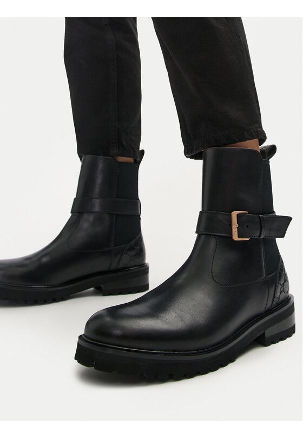 JOOP! Botki Chelsea 4140007699 Czarny. Kolor: czarny. Materiał: skóra