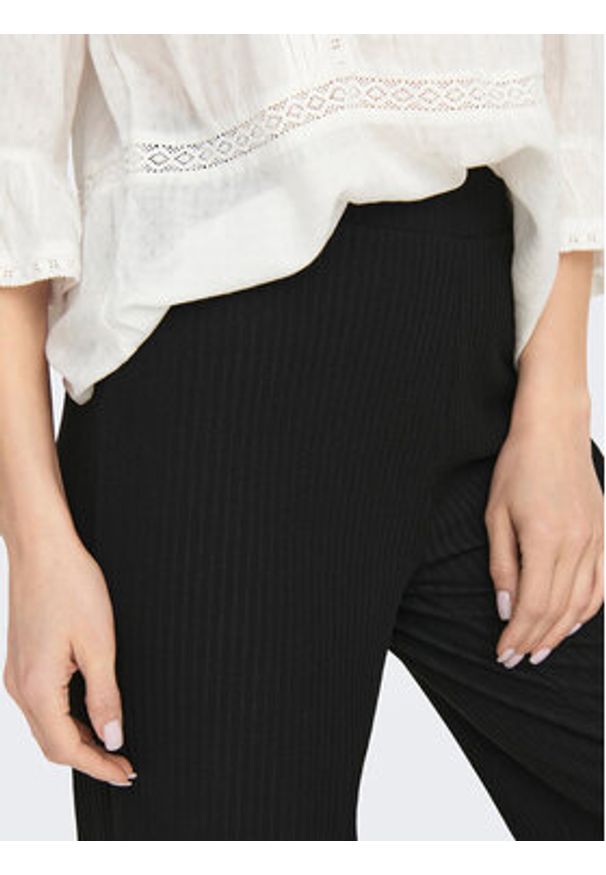 only - ONLY Spodnie materiałowe 15202195 Czarny Wide Leg. Kolor: czarny. Materiał: syntetyk