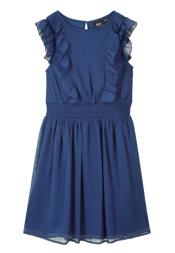 Sukienka dziewczęca na uroczyste okazje bonprix kobaltowy. Kolor: niebieski