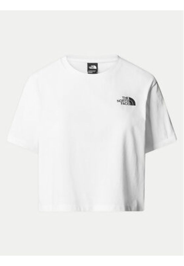 The North Face T-Shirt Simple Dome NF0A87U4 Biały Relaxed Fit. Kolor: biały. Materiał: bawełna