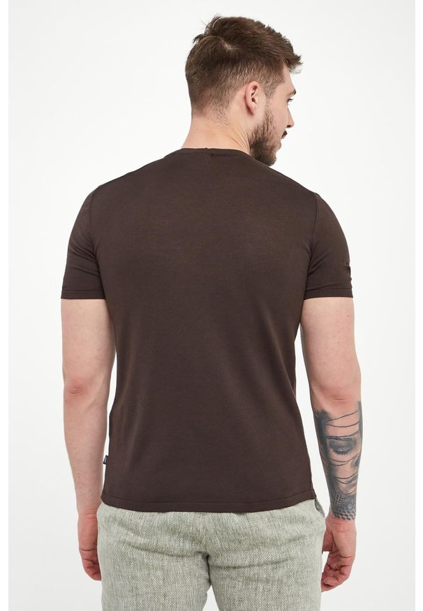 Sweter męski z krótkim rękawem Veredo JOOP!. Długość rękawa: krótki rękaw. Długość: krótkie