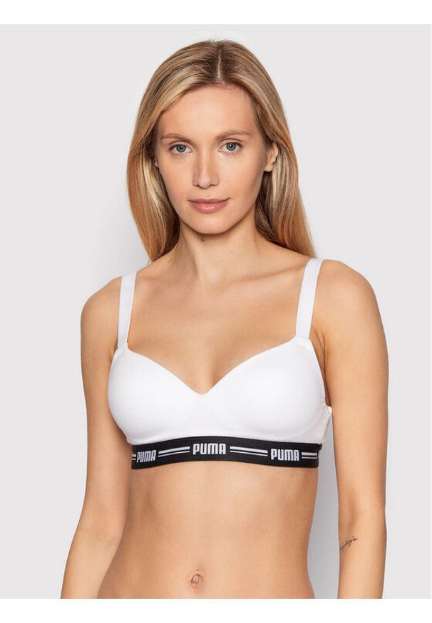 Puma Biustonosz top Everyday 907863 Biały. Kolor: biały. Materiał: bawełna