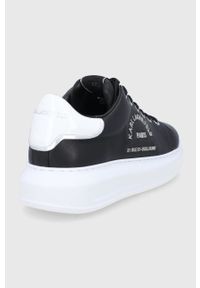 Karl Lagerfeld Buty skórzane KL52539.000 kolor czarny. Nosek buta: okrągły. Zapięcie: sznurówki. Kolor: czarny. Materiał: skóra #5