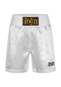 Szorty bokserskie Benlee Uni Boxing. Kolor: biały. Materiał: poliester, satyna. Sport: fitness #1