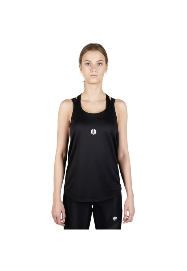 MOROTAI - Koszulka treningowa damska Morotai Performance Stringer. Kolor: czarny. Materiał: poliester. Sport: fitness