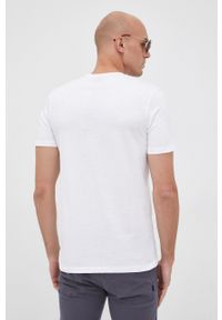 JOOP! - Joop! t-shirt bawełniany kolor szary z nadrukiem. Okazja: na co dzień. Kolor: biały. Materiał: bawełna. Wzór: nadruk. Styl: casual