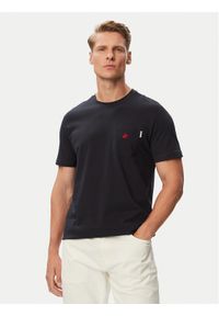 Beverly Hills Polo Club T-Shirt P-SS26M-TS414000 Granatowy Regular Fit. Typ kołnierza: polo. Kolor: niebieski. Materiał: bawełna #1