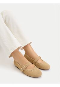 Lasocki Baleriny CEO-HY62517-2 Beżowy. Kolor: beżowy. Materiał: zamsz, skóra #9