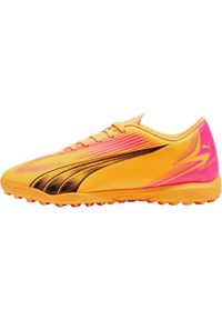 Buty piłkarskie męskie Puma Ultra Play. Zapięcie: sznurówki. Kolor: pomarańczowy, różowy, wielokolorowy. Materiał: materiał, syntetyk. Szerokość cholewki: normalna. Sport: piłka nożna #1