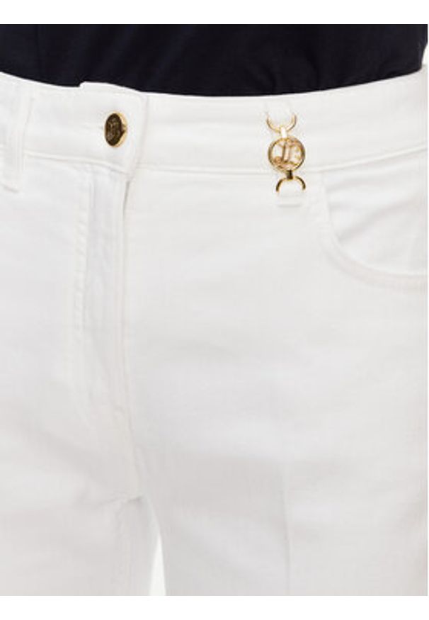 Luisa Spagnoli Jeansy Additivo 541781 Biały Slim Fit. Kolor: biały