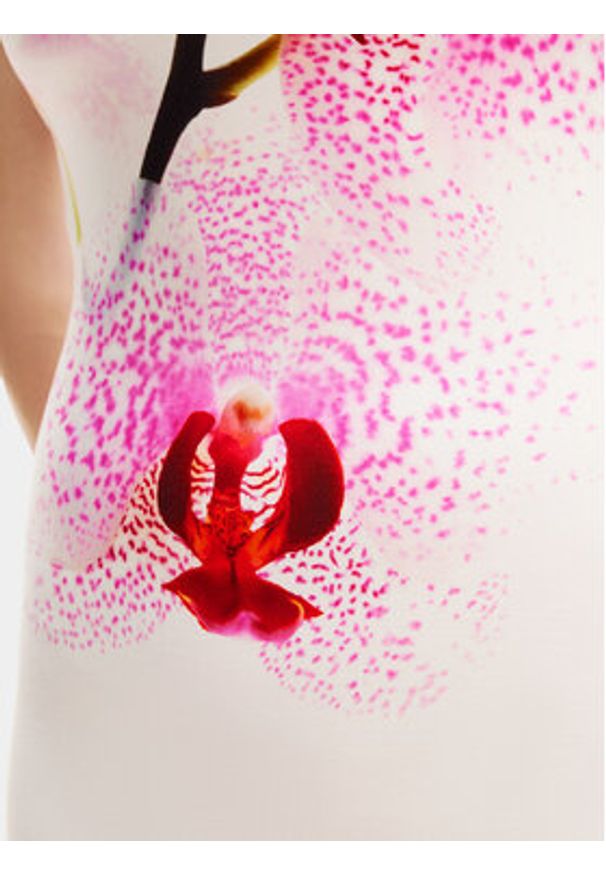 Desigual Sukienka letnia Lila 24SWVK41 Biały Regular Fit. Kolor: biały. Materiał: wiskoza. Sezon: lato