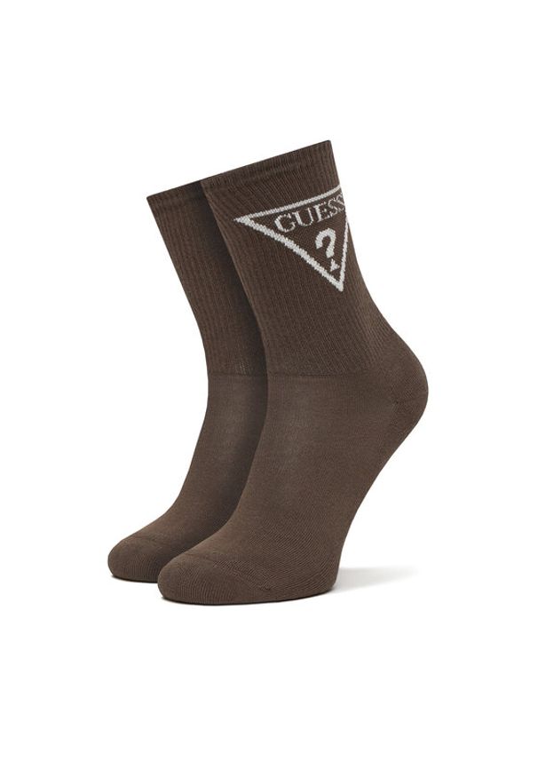 Guess Skarpety długie V2GZ00 ZZ00I Brązowy. Kolor: brązowy. Materiał: bawełna