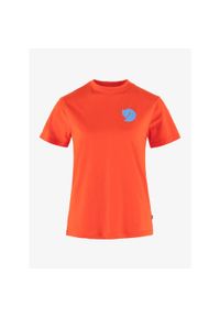 Fjällräven - Koszulka damska Fjallraven Fox Boxy Logo Tee. Kolor: pomarańczowy