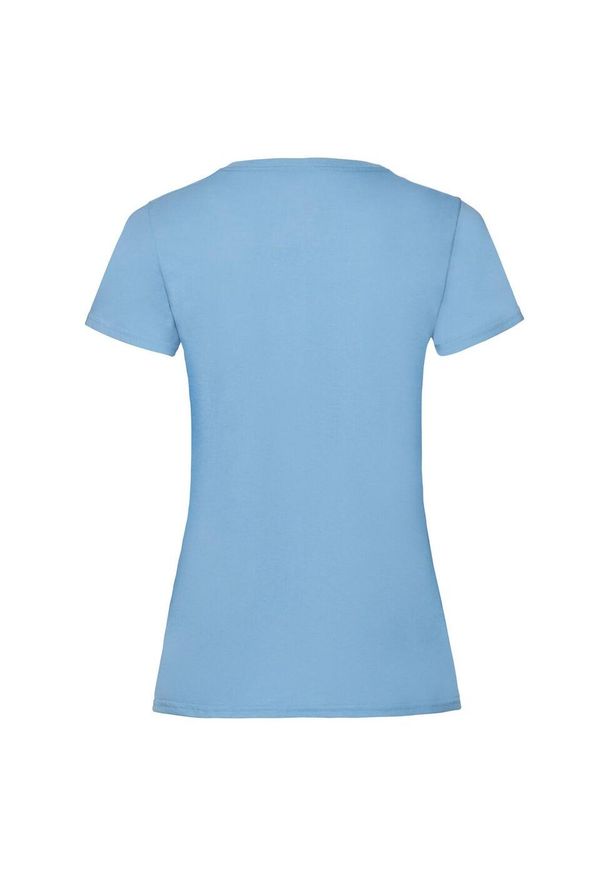 FRUIT OF THE LOOM - Koszulka Damska Valueweight. Kolor: niebieski. Sport: turystyka piesza