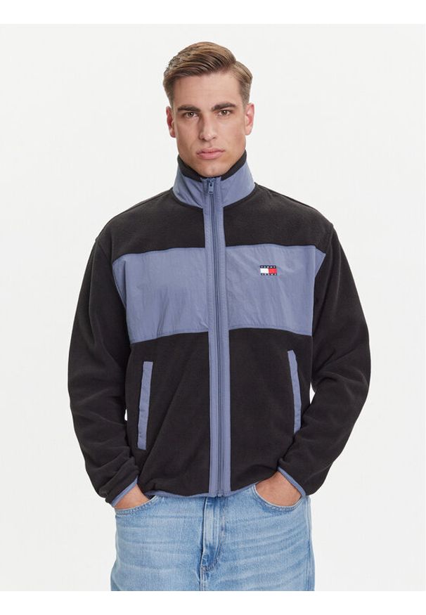 Tommy Jeans Polar DM0DM21906 Czarny Relaxed Fit. Kolor: czarny. Materiał: syntetyk