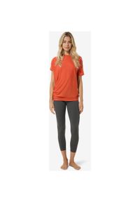 Koszulka SUPER.NATURAL W YOGA LOOSE TEE. Kolor: pomarańczowy. Sport: fitness #2