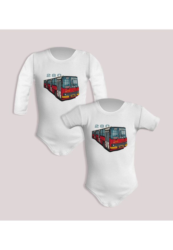 nikiniki - Ikarus 280 — body (Rozmiar: 6M; Długość rękawa: krótki; Rodzaj nadruku: Ikarus 280). Materiał: bawełna. Wzór: nadruk