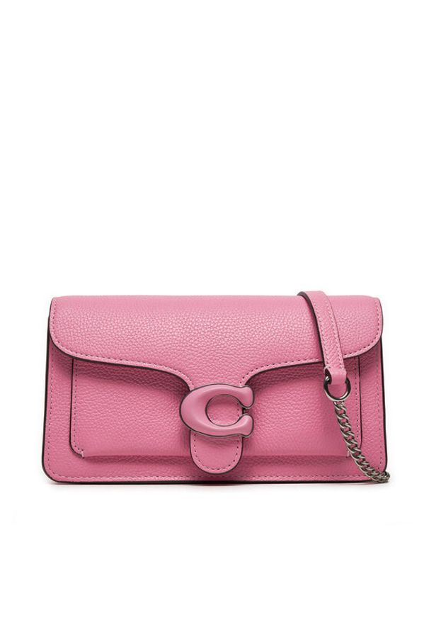 Coach Torebka Tabby Chain Clutch CJ350 LHWPU Różowy. Kolor: różowy. Materiał: skórzane