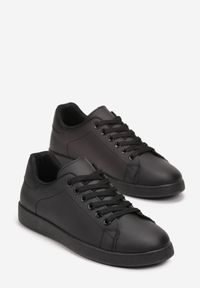 Born2be - Czarne Sneakersy na Płaskiej Podeszwie z Okrągłym Noskiem Tamiaha. Nosek buta: okrągły. Kolor: czarny. Obcas: na płaskiej podeszwie #5