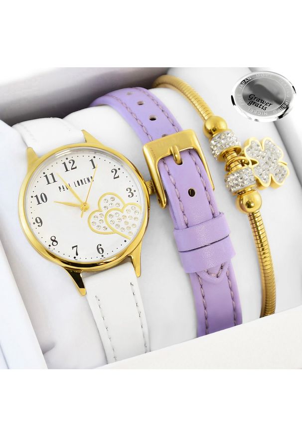 Zestaw dziecięcy zegarek Paul Lorens MILA 3F2 - komunia + bransoletka