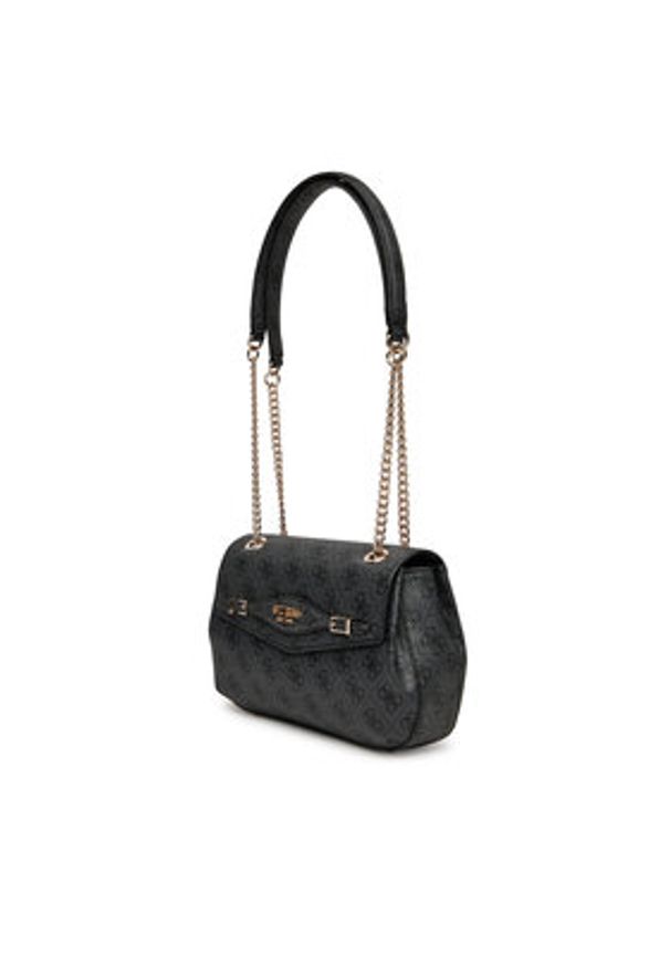 Guess Torebka Katya HWSG96 52210 Czarny. Kolor: czarny. Materiał: skórzane