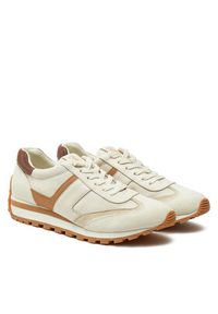 Lauren Ralph Lauren Sneakersy 802943462002 Beżowy. Kolor: beżowy. Materiał: skóra #4