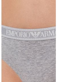 Emporio Armani Underwear Brazyliany kolor szary. Kolor: szary. Materiał: materiał, dzianina. Wzór: gładki #3