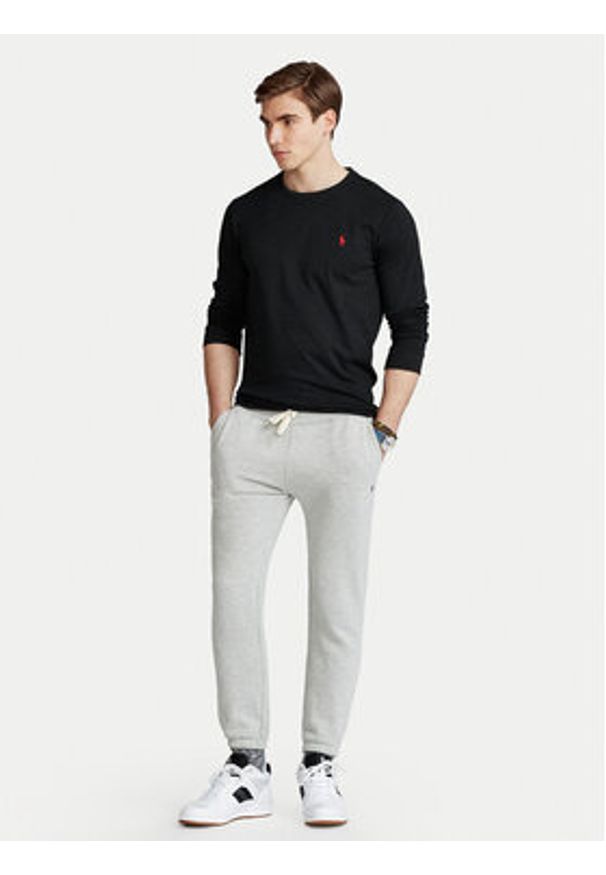 Polo Ralph Lauren Longsleeve Classics 710671468001 Czarny Custom Slim Fit. Typ kołnierza: polo. Kolor: czarny. Materiał: bawełna. Długość rękawa: długi rękaw