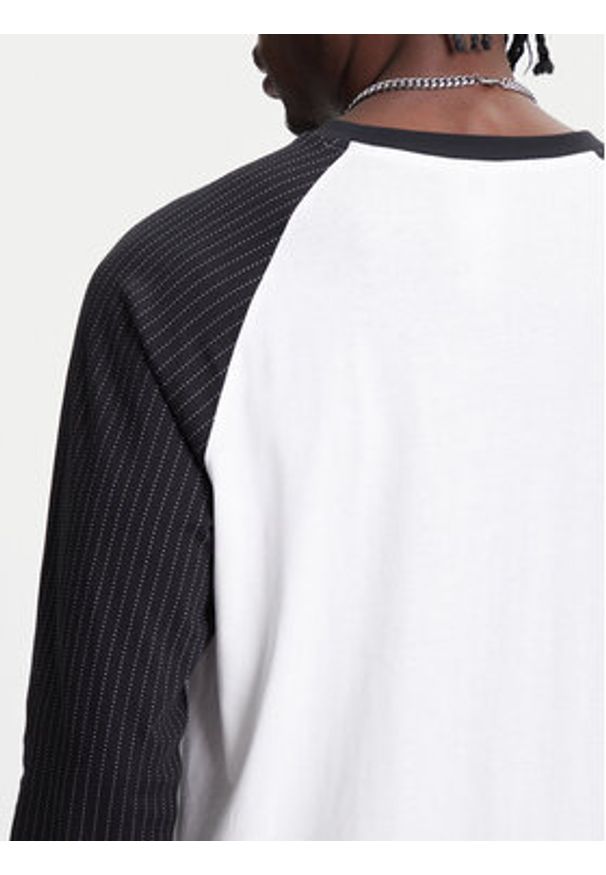Adidas - adidas Longsleeve Wabash Baseball JW0164 Biały Loose Fit. Kolor: biały. Materiał: bawełna. Długość rękawa: długi rękaw