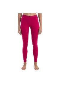 Legginsy Icebreaker Merino 200 Oasis Thermal 1043838511 - różowe. Okazja: na spacer. Kolor: różowy. Materiał: materiał, wełna. Sezon: zima. Sport: turystyka piesza #1