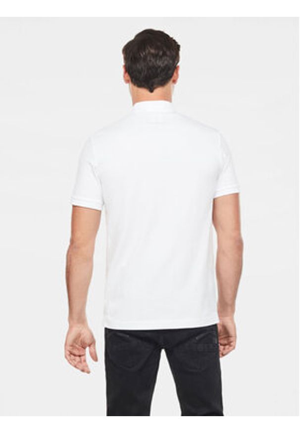 G-Star RAW - G-Star Raw Polo Dunda D11595-5864 Biały Regular Fit. Typ kołnierza: polo. Kolor: biały. Materiał: bawełna