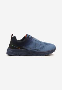 Born2be - Niebieskie Buty Sportowe Sneakersy z Perforacją Ziraline. Okazja: na co dzień. Kolor: niebieski. Szerokość cholewki: normalna
