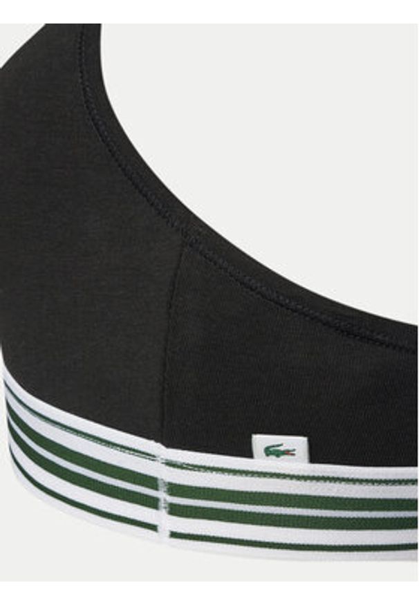Lacoste Biustonosz top IF8179 Czarny. Kolor: czarny. Materiał: bawełna