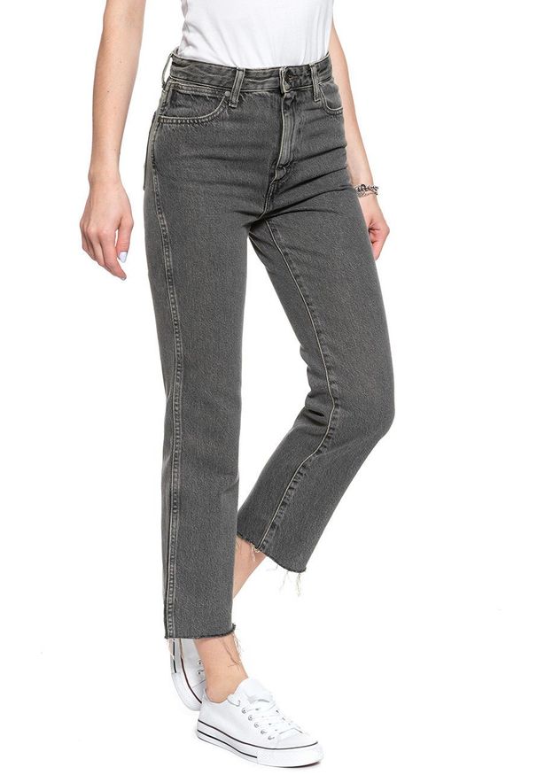 Wrangler - WRANGLER RETRO STRAIGHT CROP DESERT BLACK W27YRJ26N 112128215. Styl: retro
