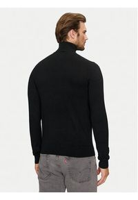 Richmond X Golf Cusma UMA24016LU Czarny Slim Fit. Typ kołnierza: golf. Kolor: czarny. Materiał: syntetyk