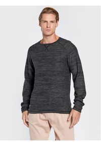 Blend Sweter 20714335 Czarny Regular Fit. Kolor: czarny. Materiał: bawełna