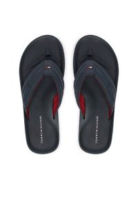 TOMMY HILFIGER - Tommy Hilfiger Japonki Hilfiger Padded Beach Sandal FM0FM05801 Granatowy. Kolor: niebieski. Materiał: syntetyk #1