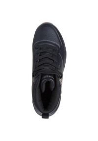 skechers - Buty do chodzenia damskie Skechers Uno Stand High. Kolor: czarny, wielokolorowy. Materiał: materiał, syntetyk. Szerokość cholewki: normalna. Sport: turystyka piesza