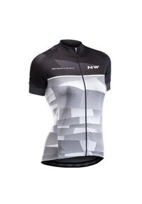 NORTHWAVE - Damska koszulka z krótkim rękawem Northwave Origin. Kolor: wielokolorowy, szary, czarny. Długość rękawa: krótki rękaw. Długość: krótkie. Sport: kolarstwo #1