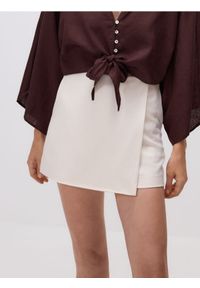 Reserved - Spódnico-szorty z wiskozą - złamana biel. Materiał: wiskoza